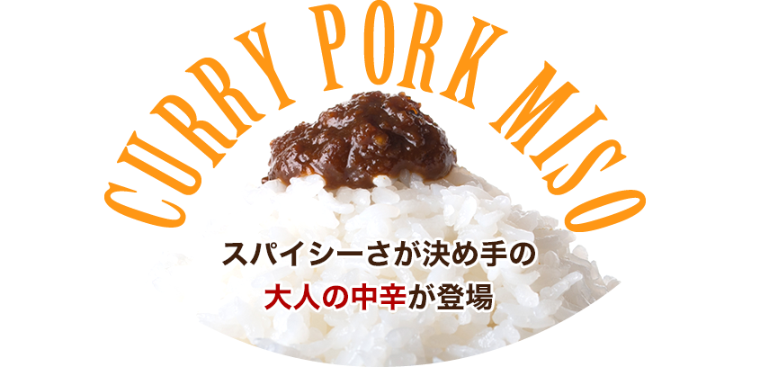 CURRY PORK MISO スパイシーさが決め手の大人の中辛が登場